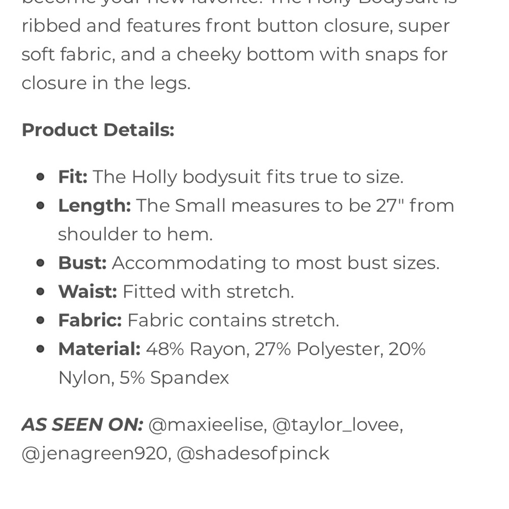 Buddy love Holly bodysuit - Picture 4 of 4